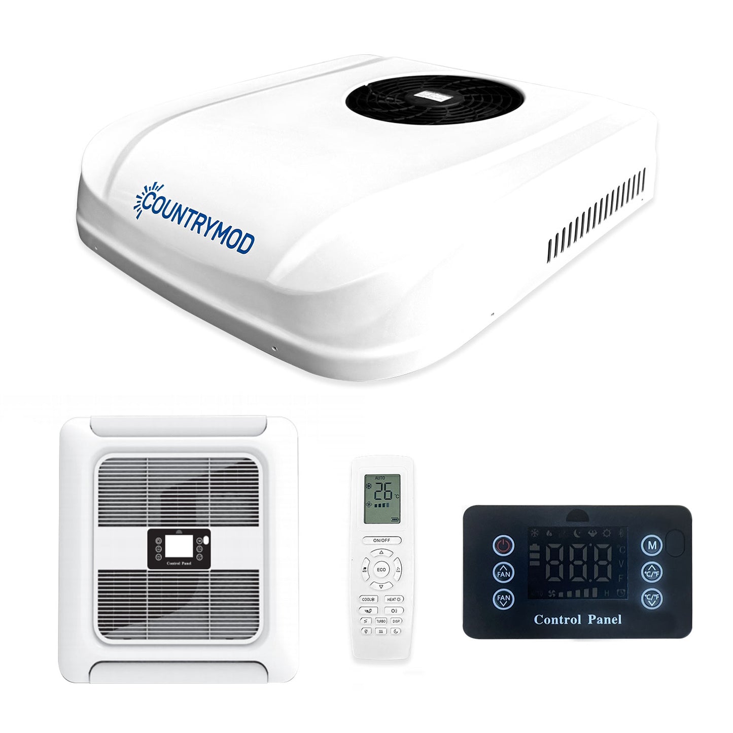 12V RV Air Conditioner – 10,000 BTU | 24V Fast Cooling for Campers, Trucks & Vans | New Energy-Efficient & Quiet Inverter AC