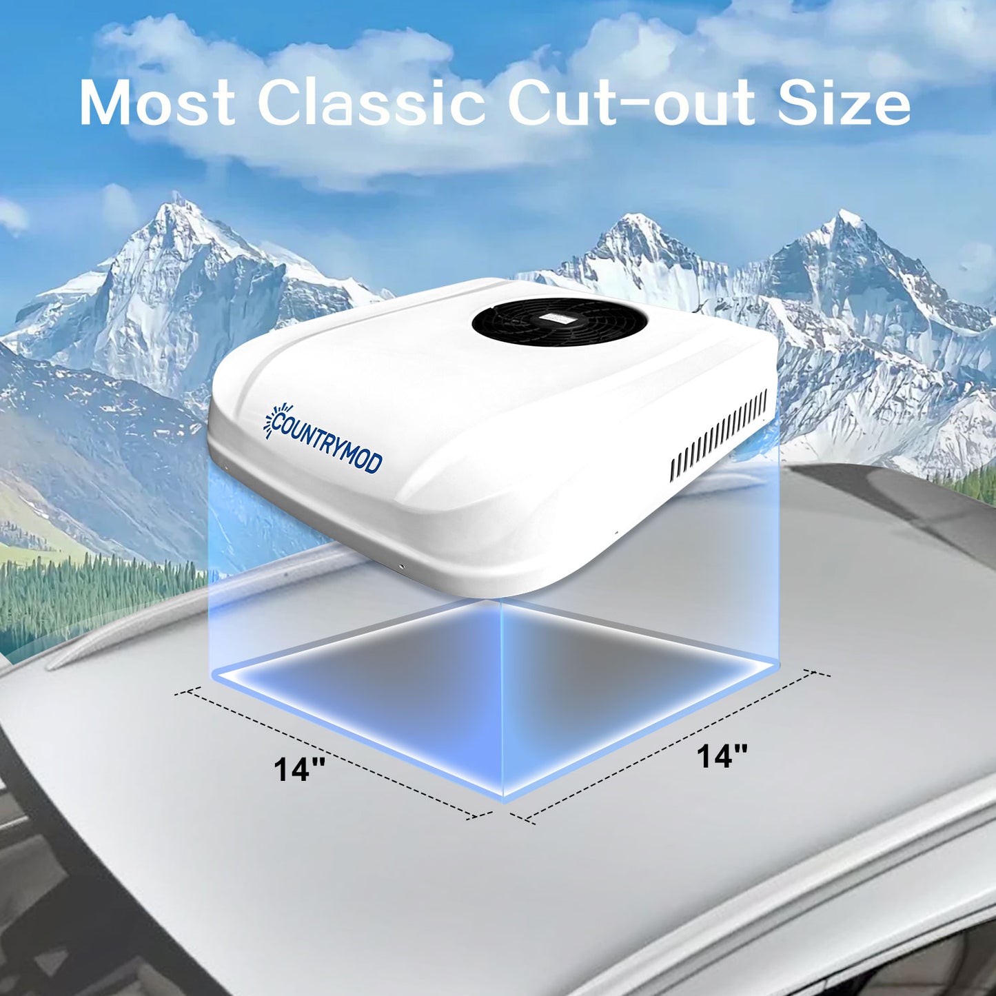 12V RV Air Conditioner – 10,000 BTU | 24V Fast Cooling for Campers, Trucks & Vans | New Energy-Efficient & Quiet Inverter AC