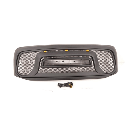 Front Grille For 2006 2007 2008 Dodge RAM 1500 Rebel Grille W/ Letters | Matte Black - trucfri