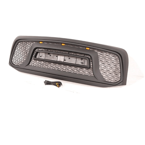 Front Grille For 2006 2007 2008 Dodge RAM 1500 Rebel Grille W/ Letters | Matte Black - trucfri