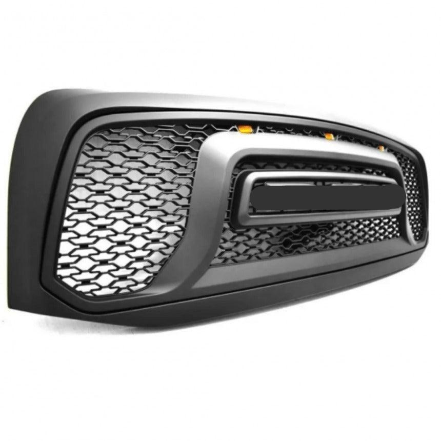 Front Grille For 2006 2007 2008 Dodge RAM 1500 Rebel Grille W/ Letters | Matte Black - trucfri