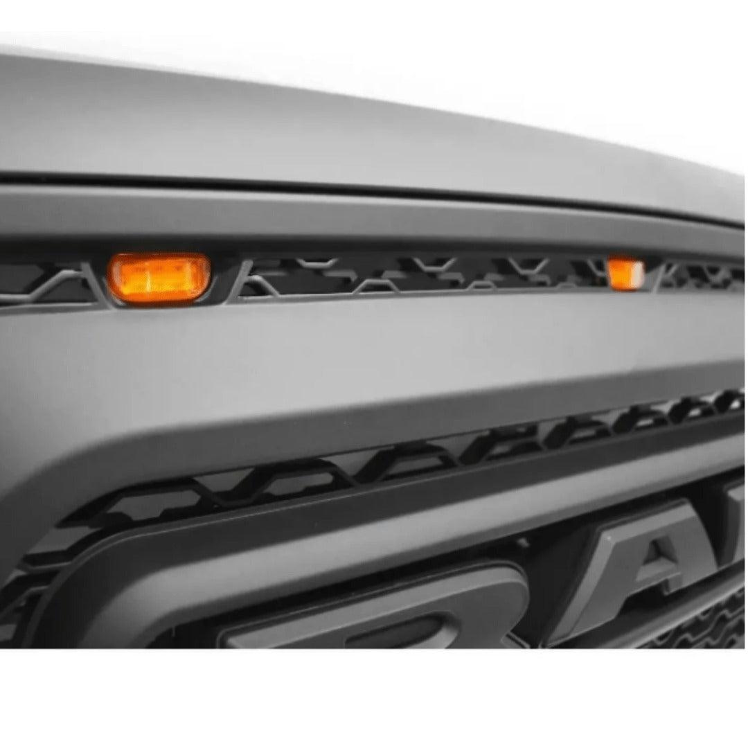 Front Grille For 2006 2007 2008 Dodge RAM 1500 Rebel Grille W/ Letters | Matte Black - trucfri