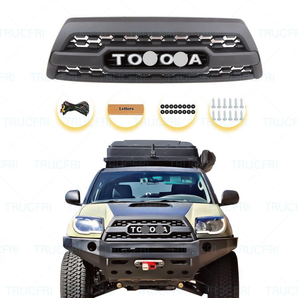 Grille for 2006 2007 2008 2009 4th gen 4runner trd pro grille W/Lettes Matte Black - trucfri