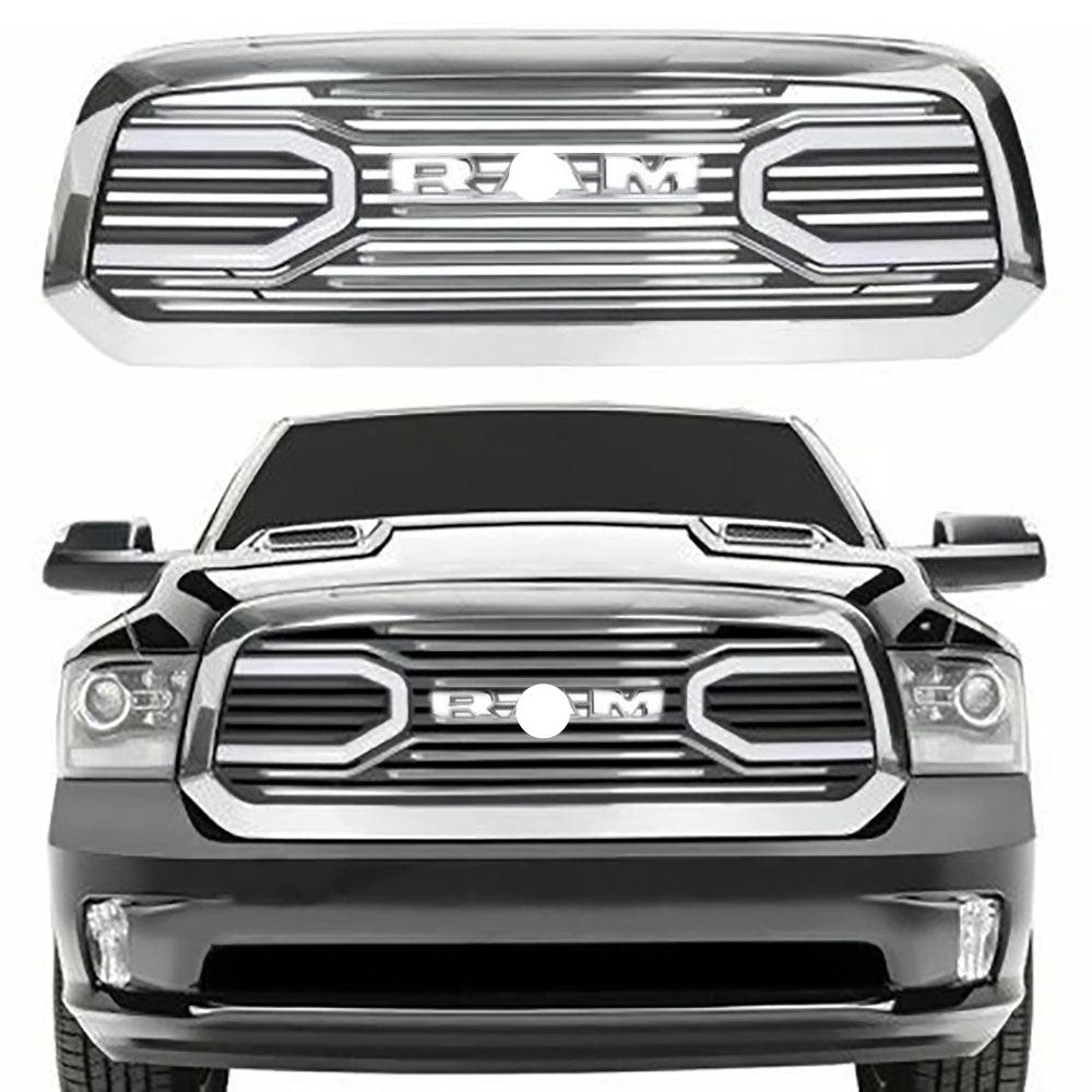 Grille For 2013 2014 2015 2016 2017 2018 Dodge Ram 1500 Chrome Grill W Letters Trucfri 5032