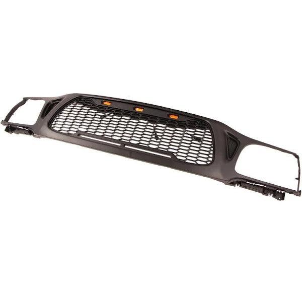 Trucfri Grille For 1st Gen 2001 2002 2003 2004 Toyota Tacoma Raptor Grill With Amber LED Lights Matte Black - trucfri