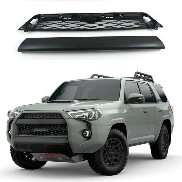 Grille for 5th gen 2020 2021 2022 2023 toyota 4runner trd pro grille matte black w/ letters & raptor lights - trucfri