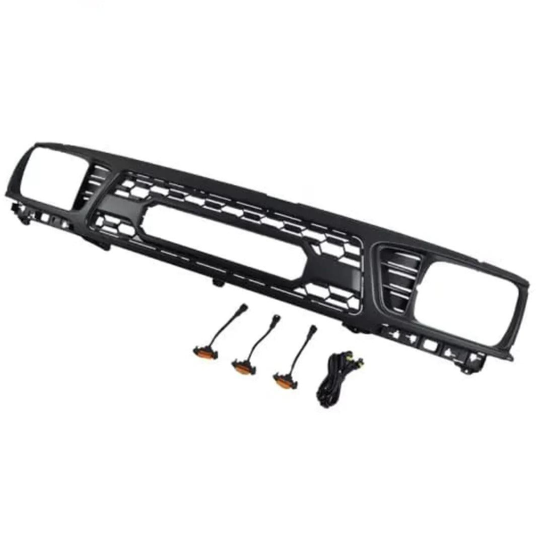 Grille for Toyota Tacoma 1995 1996 Tacoma Trd Pro Grill Matte Black W/Letters and Lights - trucfri