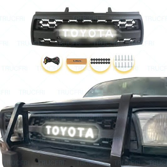 Grille with Led Illuminated Letters for 3rd gen 1996 1997 1998 1999 2000 2001 2002 4runner trd grille