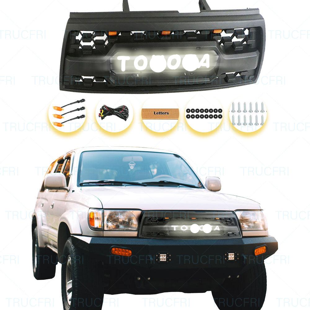 Grille with Led Illuminated Letters for 3rd gen 1996 1997 1998 1999 2000 2001 2002 4runner trd grille