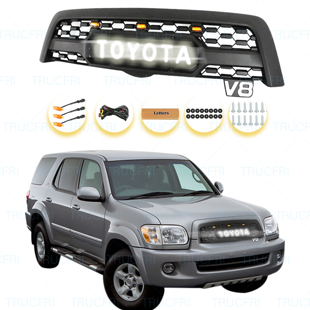 Led Illuminated Letters | Grille for 2005 2006 2007 Toyota Sequoia Trd Pro Grille