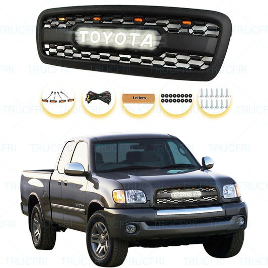 Led Illuminated Letters | Front Grille For 2001 2002 2003 2004 Toyota Sequoia Trd Pro Grill