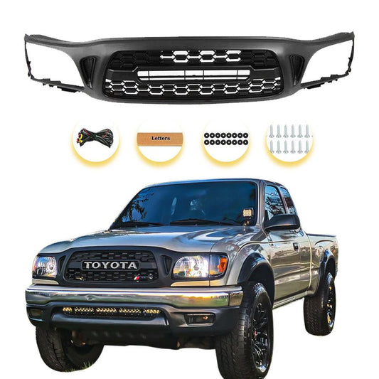 Front Grille For 1st Gen 2001 2002 2003 2004 Tacoma Trd Pro Grill With LED Lights & Letters - trucfri