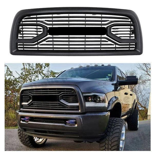 Front Grille For 2013 2014 2015 2016 2017 2018 Dodge RAM 2500 Big Horn Style Grille W/ Letters | Matte Black - trucfri