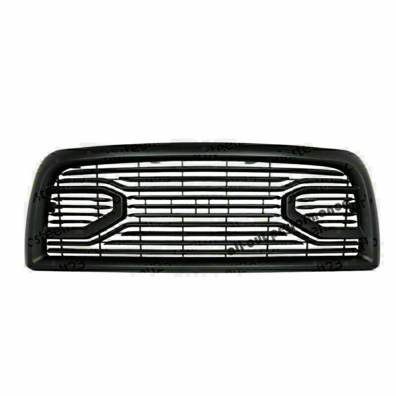 Front Grille For 2013 2014 2015 2016 2017 2018 Dodge RAM 2500 Big Horn Style Grille W/ Letters | Matte Black - trucfri