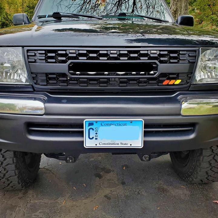 Grille for 1st Gen Tacoma 1997 1998 1999 2000 Toyota Tacoma Trd Pro Grill W/ Letters | Matte Black - trucfri