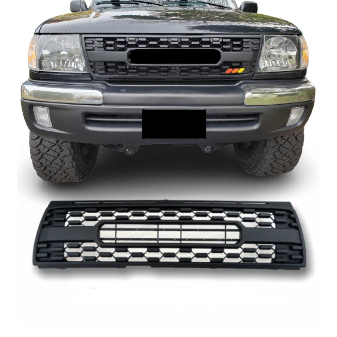 Grille for 1st Gen Tacoma 1997 1998 1999 2000 Toyota Tacoma Trd Pro Grill W/ Letters | Matte Black - trucfri