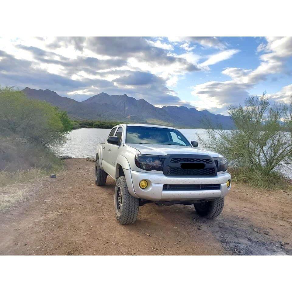 Grille for 2005 2006 2007 2008 2009 2010 2011 Toyota Tacoma Trd Grill Matte Black With letters - trucfri