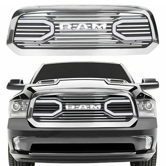 Grille For 2013 2014 2015 2016 2017 2018 RAM 1500 Chrome Grill W/ Letters - trucfri