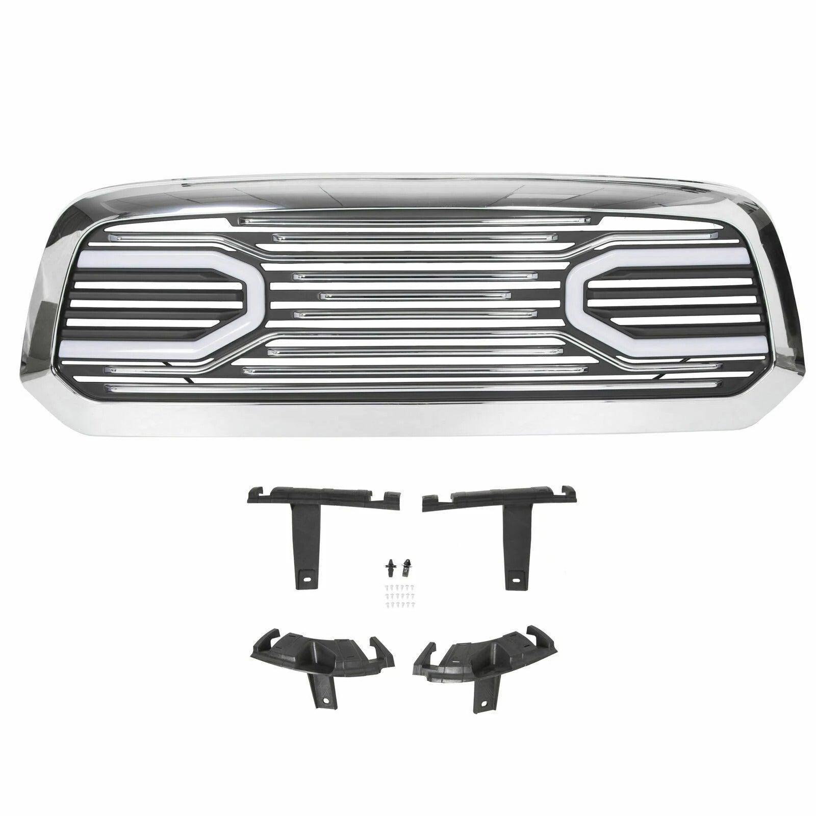 Grille For 2013 2014 2015 2016 2017 2018 RAM 1500 Chrome Grill W/ Letters - trucfri