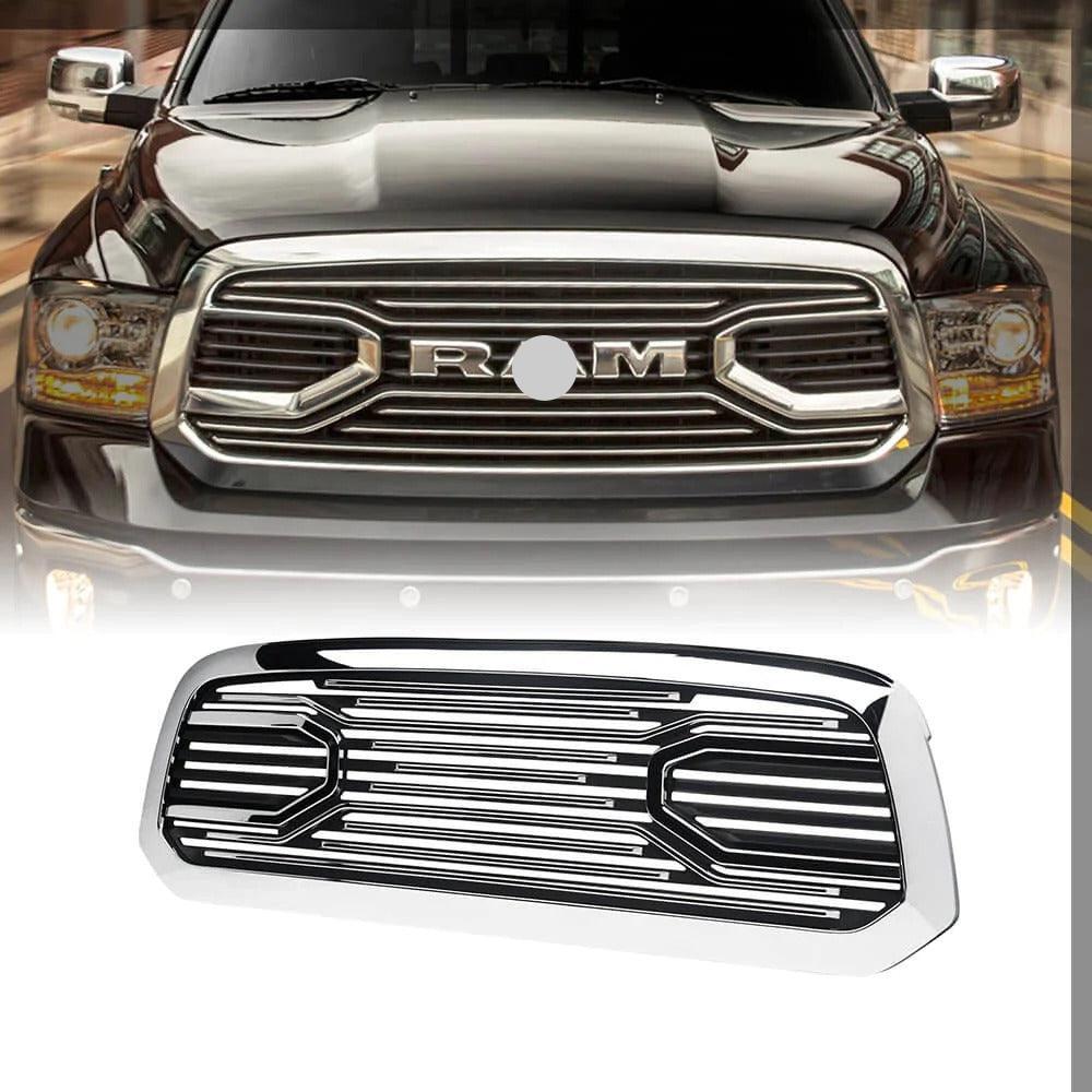 Grille For 2013 2014 2015 2016 2017 2018 Dodge Ram 1500 Chrome Grill W ...