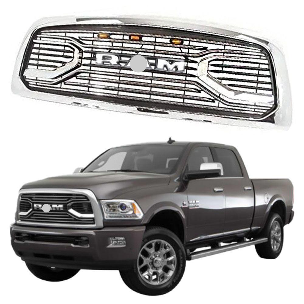 Grille For 2013 2014 2015 2016 2017 2018 Dodge Ram 2500 Chrome Grill W ...