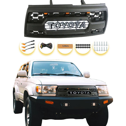 Grille for 3rd gen 1996 1997 1998 1999 2000 2001 2002 4runner trd grille With 3 LED Lights And Letters - trucfri