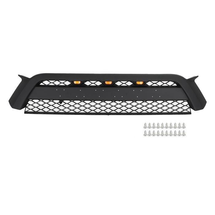 Grille for 5th gen 2010 2011 2012 2013 4runner trd pro grille with led lights Matte Black - trucfri