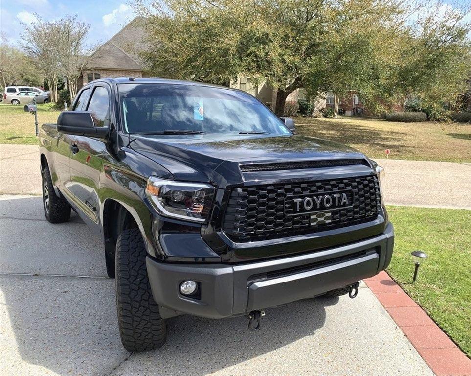 Grille for toyota tundra 2014 2015 2016 2017 2018 2019 2021 2nd gen tundra trd pro grill W / letters - trucfri