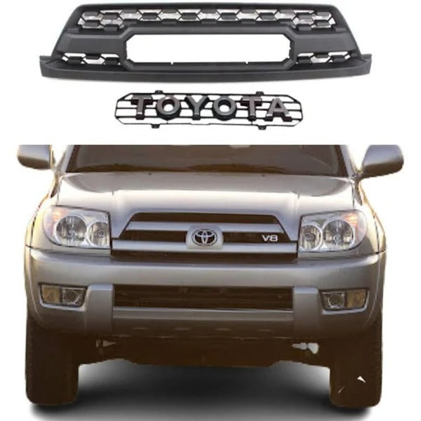 Grille for 2003 2004 2005 4th gen 4runner trd pro grille Matte Black W / Letters