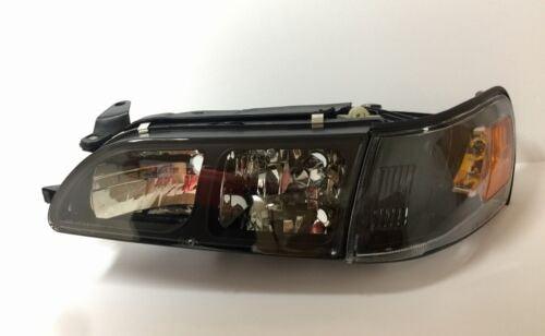Fit For Toyota Corolla 1993 -1997 DX Black Headlights Lamps LH RH Headlamps - trucfri