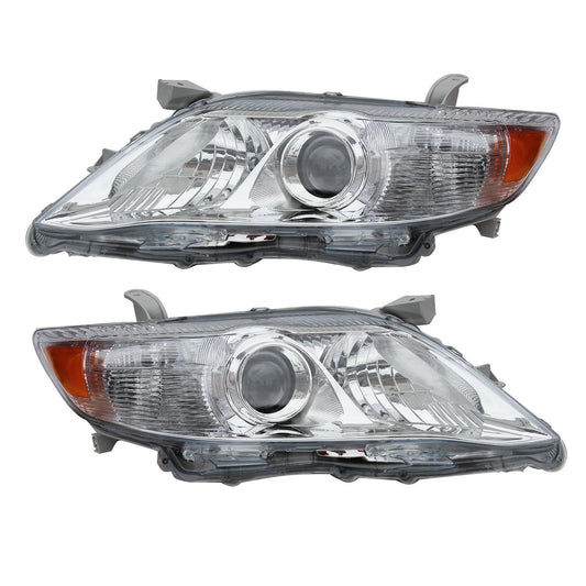 For Toyota Camry 2010-2011 Chrome Headlight Set Left+Right - trucfri