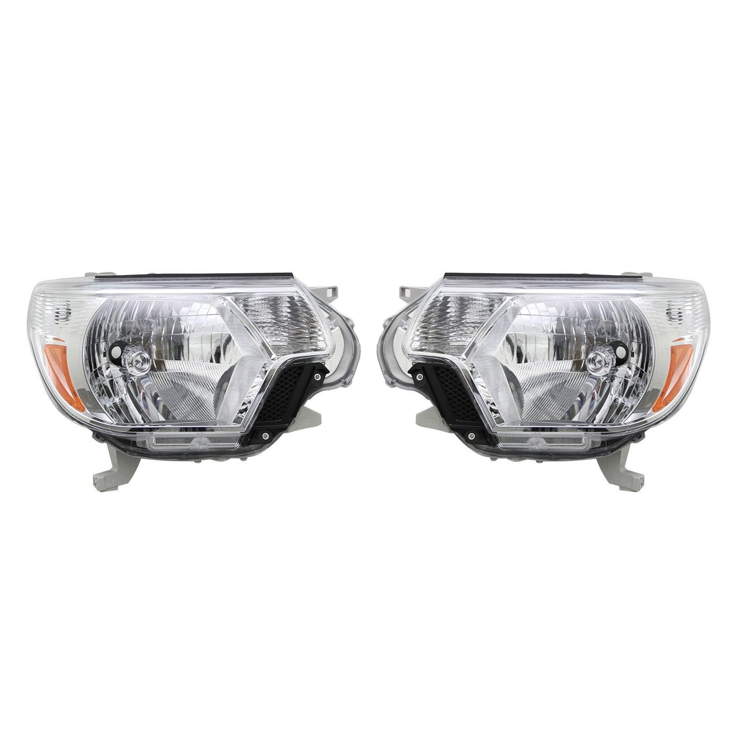 For Toyota Tacoma 2012 2013 2014 201 Chrome Headlight Set Left+Right - trucfri