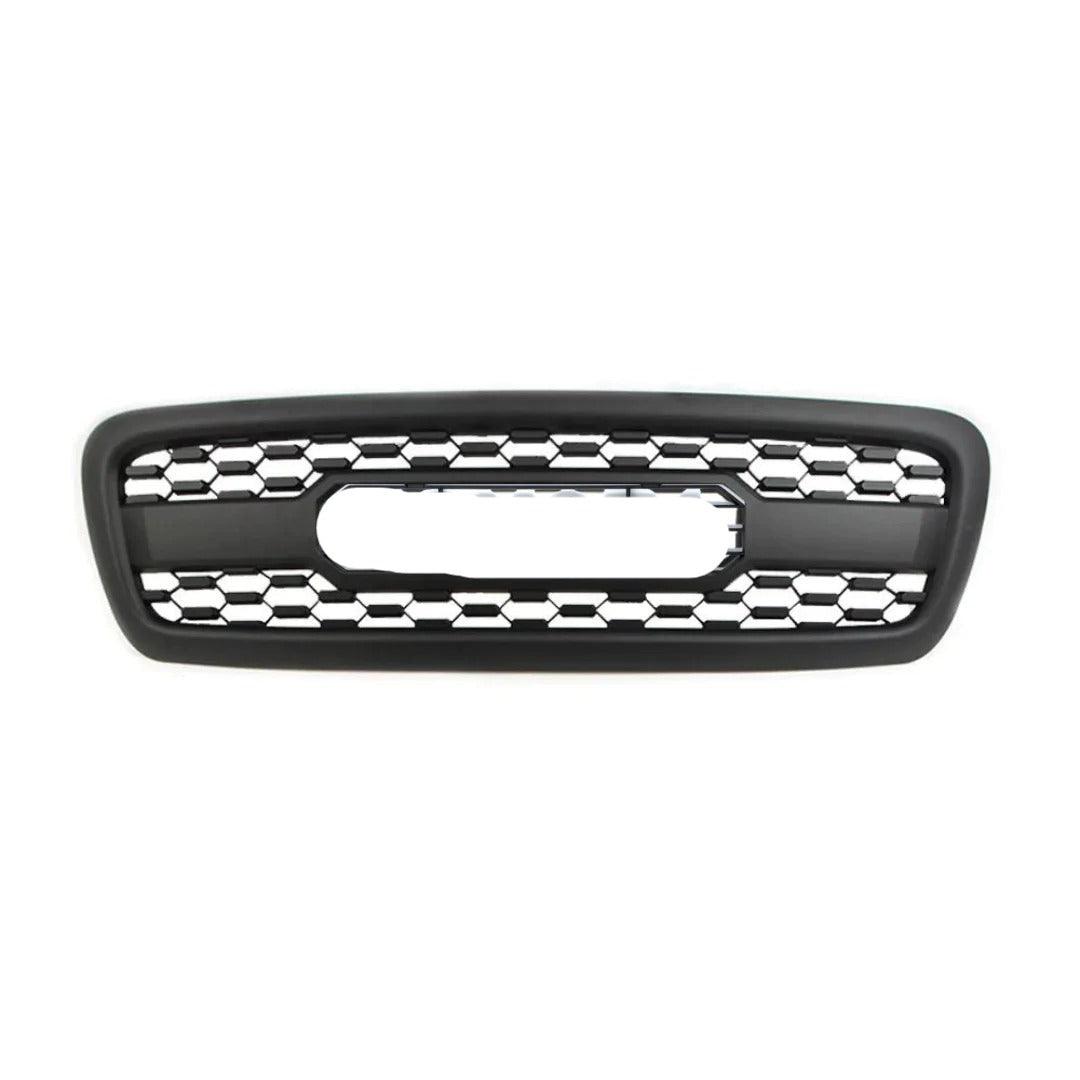 Front Grille For 2001 2002 2003 2004 Toyota Sequoia Trd Pro Grill W/E Lights and Letters Matte Black - trucfri