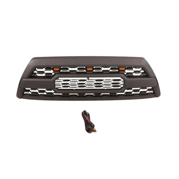 Grille for 2006 2007 2008 2009 4th gen 4runner trd pro grille matte black W/Letters & LED Black - trucfri